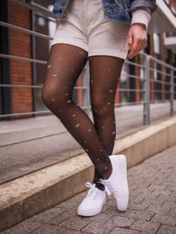 Lustige Nylonstrumpfhosen Glitzernde Punkte -Dedoles Sparkling Dots 2