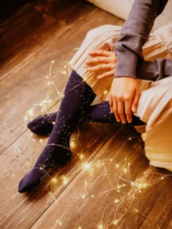 Lustige Nylonkniestrümpfe Sternennacht -Dedoles Starry Night 1