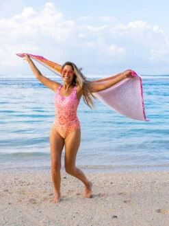 Lustiger Einteiliger Damenbadeanzug Sonniges Mandala -Dedoles Sunny Mandala 5