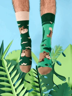 Lustige Socken Schwimmendes Nilpferd 9 Lustige Socken Schwimmendes Nilpferd -Dedoles Swimming Hippo 1