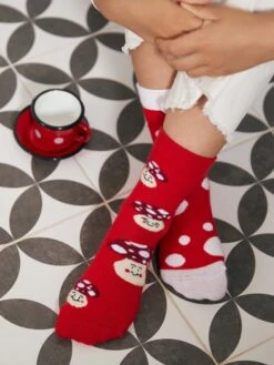 Lustige Kindersocken Fliegenpilze -Dedoles Toadstools 6