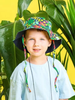 Lustiger Fischerhut Für Kinder Tukan Im Dschungel -Dedoles Toucan In The Jungle hat 1