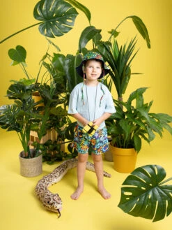 Lustiger Fischerhut Für Kinder Tukan Im Dschungel -Dedoles Toucan In The Jungle 2 3