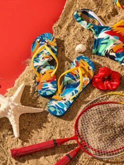 Lustige Flip-Flops Tropische Vögel -Dedoles Tropical Birds 1