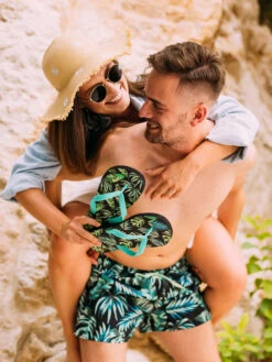 Lustige Badeshorts Für Männer Tropische Blätter -Dedoles Tropical Leaves 7