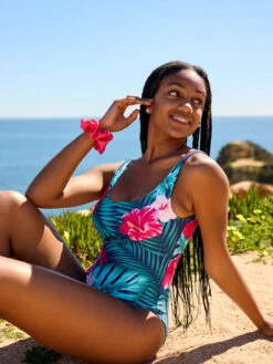 Lustiger Einteiliger Badeanzug Tropisches Paradies -Dedoles Tropical Paradise 7