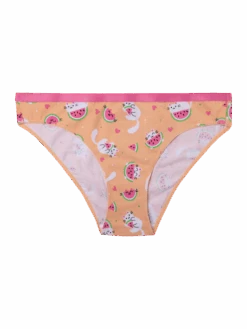 Lustige Damenhöschen Wassermelonen-Katze