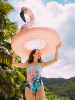 Lustiger Einteiliger Damenbadeanzug Wilder Flamingo 11 Lustiger Einteiliger Damenbadeanzug Wilder Flamingo -Dedoles Wild Flamingo 2