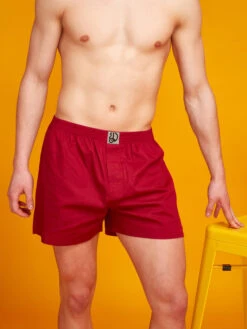 Weinrote Shorts Für Männer 14 Weinrote Shorts Für Männer -Dedoles Wine Red Men s Boxer Shorts 3