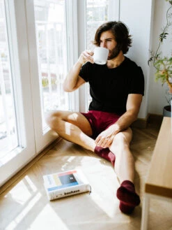 Herren Boxershorts Weinrot -Dedoles Wine Red Men s Trunks 4