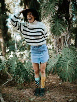 Lustige Socken Zebrakünstler -Dedoles Zebra Artist 3