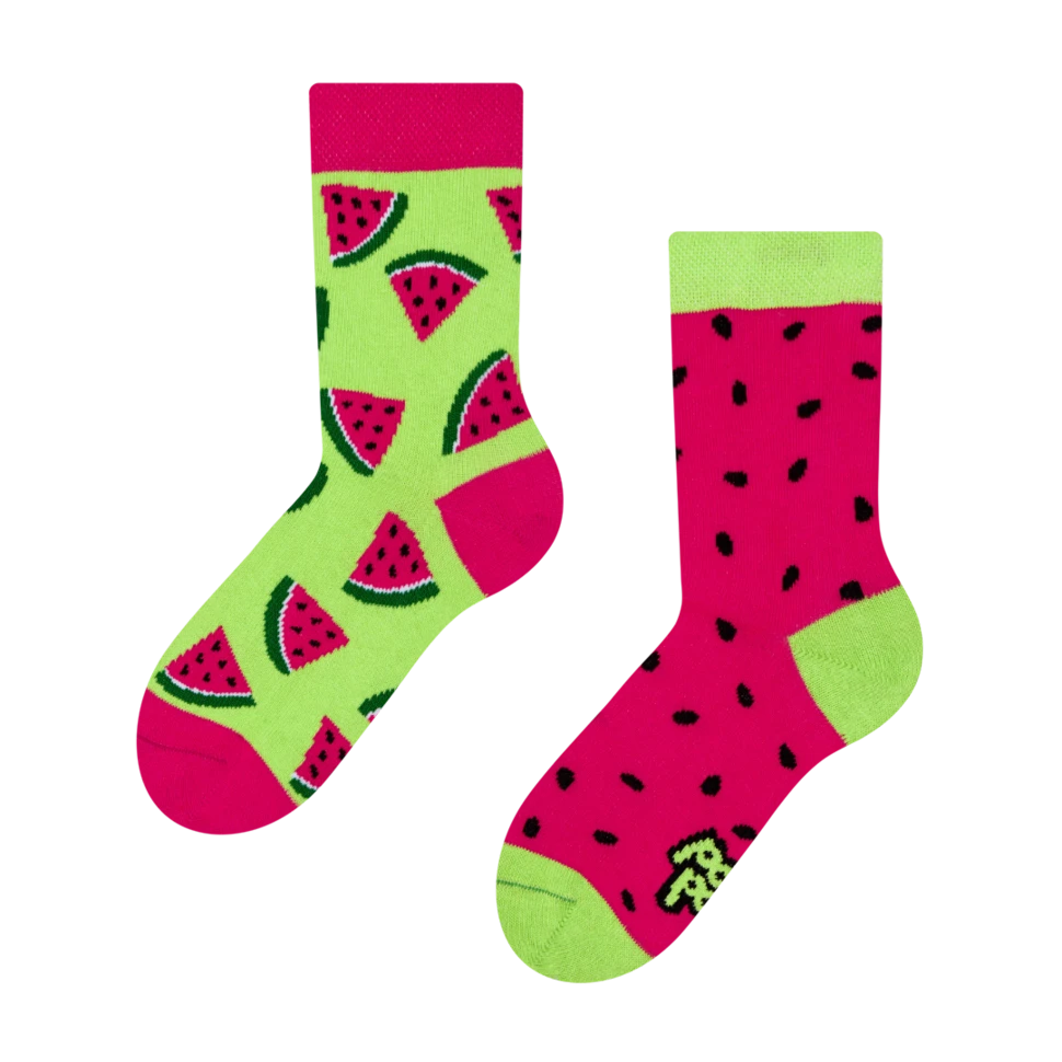 Lustige Kindersocken Wassermelone 3 Lustige Kindersocken Wassermelone
